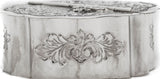 925 ITALIAN STERLING SILVER HANDMADE GARLAND DESIGNED 2 SECTION SPICE BOX