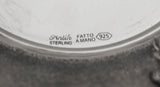 FINE 925 STERLING SILVER & GLASS HANDMADE LEAF APPLIQUE CROWN TOP TEA SET & TRAY