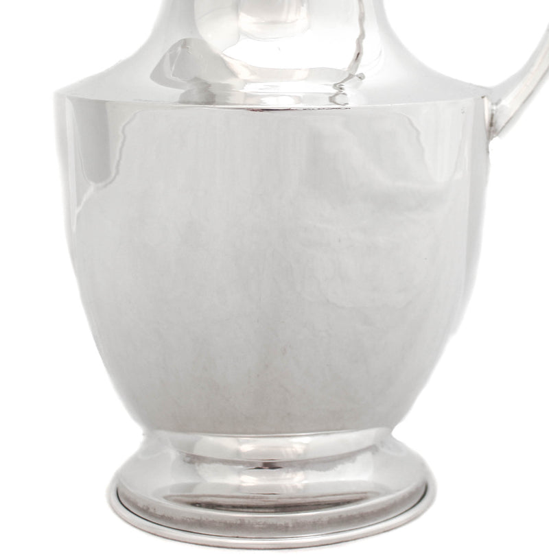 FINE 925 STERLING SILVER CHASED SIMPLE MODERN CLEAN MEXICAN PITCHER