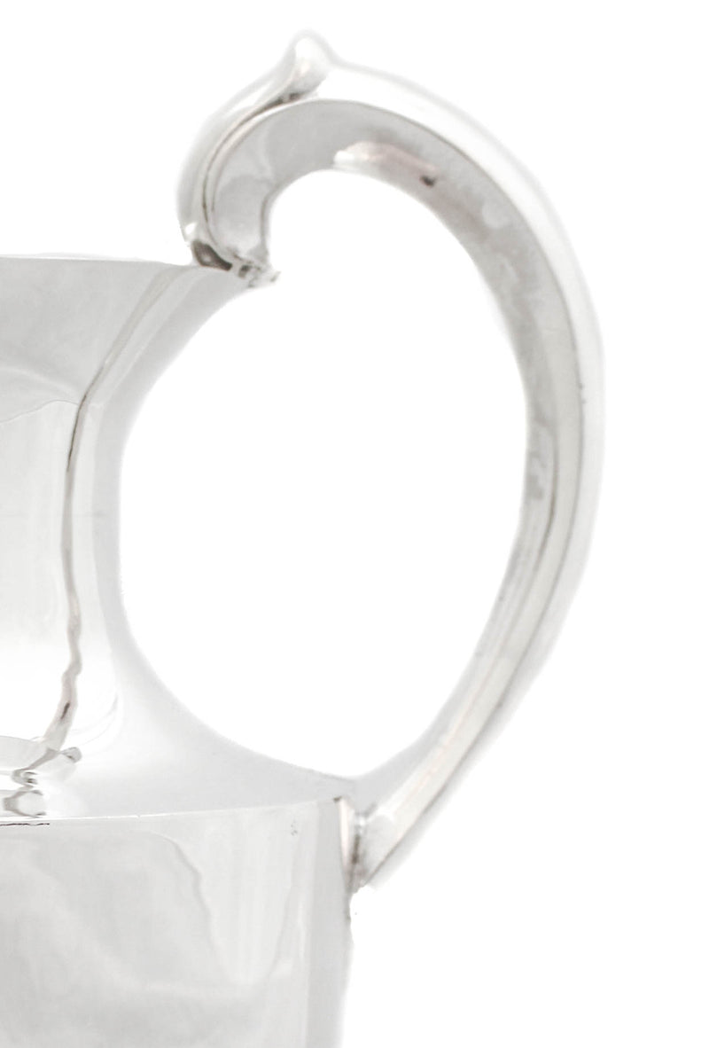 FINE 925 STERLING SILVER CHASED SIMPLE MODERN CLEAN MEXICAN PITCHER