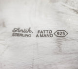 925 STERLING SILVER HANDMADE SWIRL CHASED FLORAL LEAF APPLIQUE ORNATE ESROG BOX