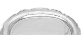 FINE ITALIAN 925 STERLING SILVER HANDMADE MODERN GLOSSY HAMMERED SERVING TRAY