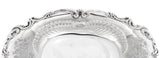 ANTIQUE 925 STERLING SILVER HANDMADE CHASED CUT OUT FLORAL OVAL SERVING DISH