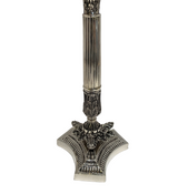 LARGE TALL 925 STERLING SILVER HANDMADE ELEGANT TRIANGLE BASE CHANUKAH MENORAH
