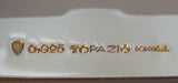FINE TOPAZIO 925 STERLING SILVER & CRYSTAL HANDMADE DETAILED ORNATE FLOWER VASE