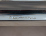 FINE 925 STERLING SILVER & CRYSTAL HANDMADE FLORAL LACE DOUBLE BOTTLE HOLDER