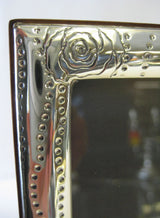 FINE ITALIAN 925 STERLING SILVER HAND WROUGHT FLORAL 5 X 7 PICTURE FRAME