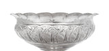ITALIAN 925 STERLING SILVER HANDCRAFTED SHINY SLEEK CHASED ROUND BOWL