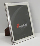 FINE ITALIAN SILVER LAMINATE HAMMERED EMBELLISHED UNIQUE PICTURE PHOTO FRAME