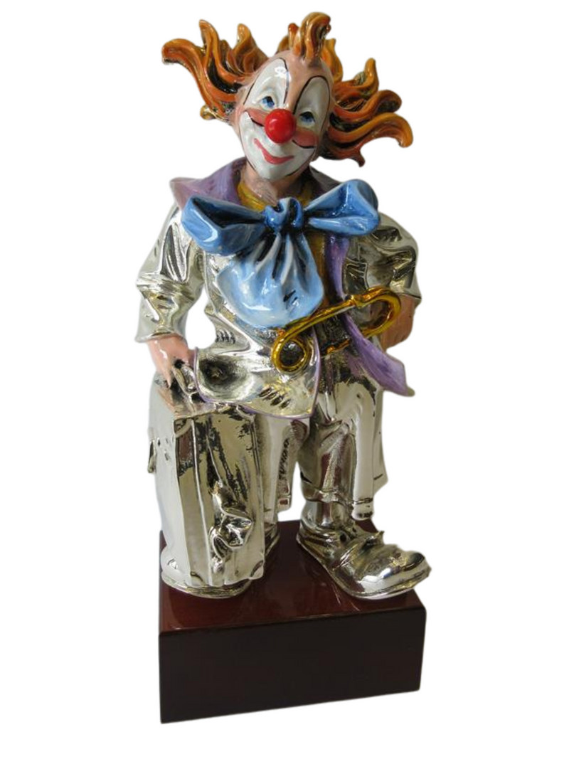 ITALIAN SILVER PLATED & ENAMEL HANDCRAFTED TRAVELER CIRCUS CLOWN – Eastern  Silver USA